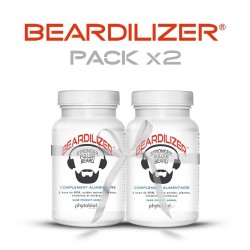 Beardilizer - Packa 2 flaskor med 90 kapslar - Skäggväxt Sammansättning