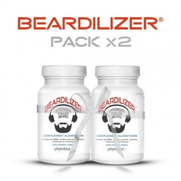 Beardilizer - Lotto di 2 Flaconi da 90 Capsule - Ricrescita di barba