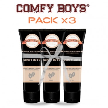 Comfy Boys - 3 Pack - Intimate Deodorant for Men - 375ml