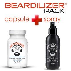 Beardilizer Capsules and Spray Pack