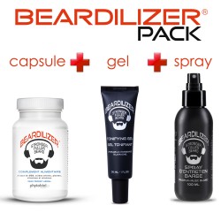 Beardilizer Capsules, Spray and Hoitogeeli Pack